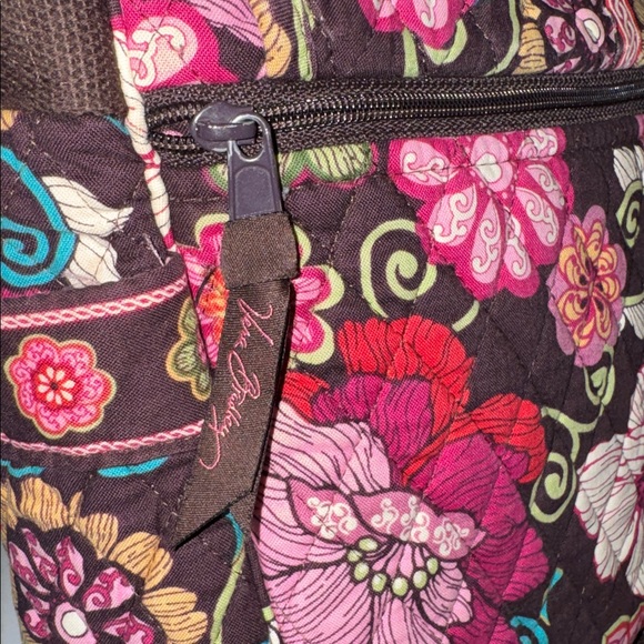 Vera Bradley Messenger Bag Mod Floral Pink Retired - Picture 5 of 8